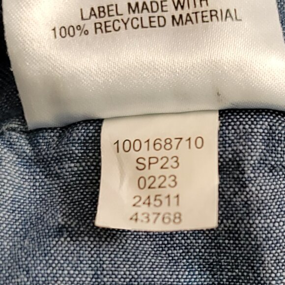 ***Karen Scott Women's Relaxed Fit Cotton Utility Pocket Shorts 16 Chambray*** - Picture 10 of 11